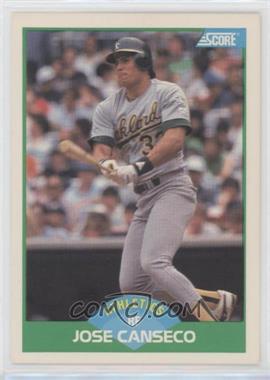 1989 Score - [Base] #1 - Jose Canseco