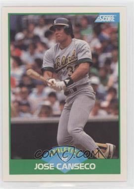 1989 Score - [Base] #1 - Jose Canseco