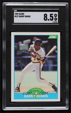 1989 Score - [Base] #127 - Barry Bonds [SGC 8.5 NM/Mt+]