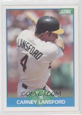 1989 Score - [Base] #179 - Carney Lansford