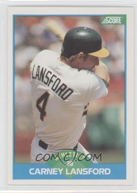 1989 Score - [Base] #179 - Carney Lansford