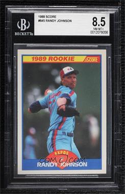 1989 Score - [Base] #645 - Randy Johnson [BGS 8.5 NM‑MT+]