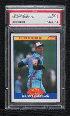 1989 Score - [Base] #645 - Randy Johnson [PSA 9 MINT]