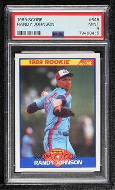 1989 Score - [Base] #645 - Randy Johnson [PSA 9 MINT]