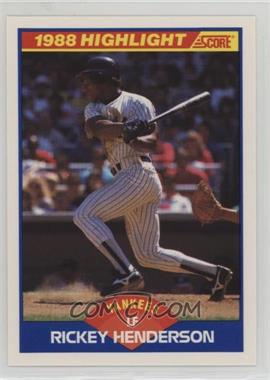 1989 Score - [Base] #657 - Rickey Henderson