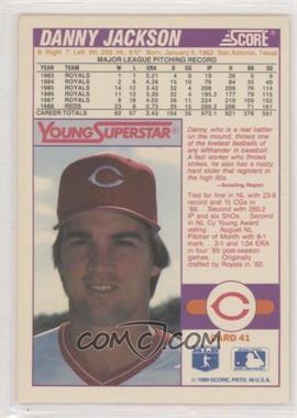 1989 Score - Factory Set Young Superstars II - Blank Front #41 - Danny Jackson