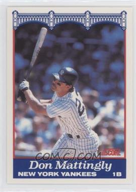 1989 Score NatWest Banks New York Yankees - [Base] #1 - Don Mattingly [EX to NM]