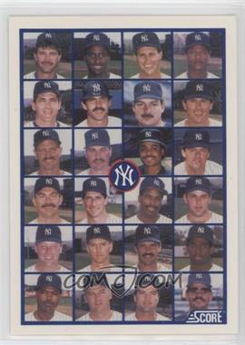 1989 Score NatWest Banks New York Yankees - [Base] #33 - New York Yankees Team
