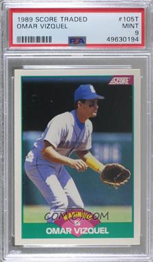 1989 Score Rookie & Traded - Box Set [Base] #105T - Omar Vizquel [PSA 9 MINT]