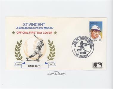 1989 St. Vincent Official First Day Cover - [Base] #_BARU - Babe Ruth