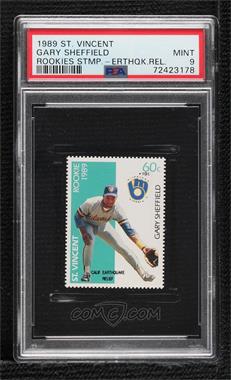 1989 St. Vincent Rookies Stamps - [Base] #_GASH.2 - Gary Sheffield (+10C) [PSA 9 MINT]