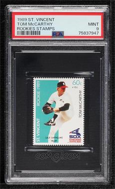 1989 St. Vincent Rookies Stamps - [Base] #_TOMC.2 - Tom McCarthy (+10C) [PSA 9 MINT]