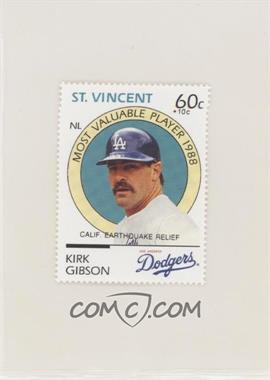1989 St. Vincent U.S. Baseball Greats - [Base] - California Earthquake Relief #_KIGI - Kirk Gibson