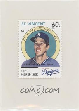 1989 St. Vincent U.S. Baseball Greats - [Base] - California Earthquake Relief #_ORHE - Orel Hershiser