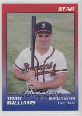 1989 Star Burlington Braves - [Base] #25 - Teddy Williams