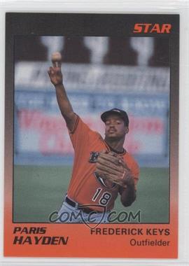 1989 Star Frederick Keys - [Base] - Pink Back Gray/Orange Front #10 - Paris Hayden