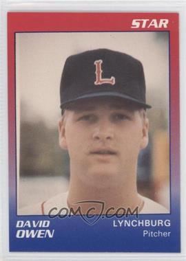 1989 Star Lynchburg Red Sox - [Base] #16.2 - David Owen (Player Name in White)