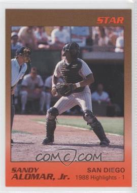 1989 Star Sandy Alomar Jr. - [Base] #5 - Sandy Alomar Jr.