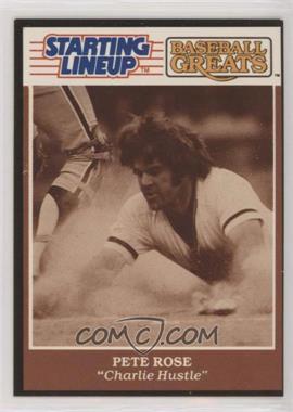1989 Starting Lineup Cards - Baseball Greats #_PERO - Pete Rose