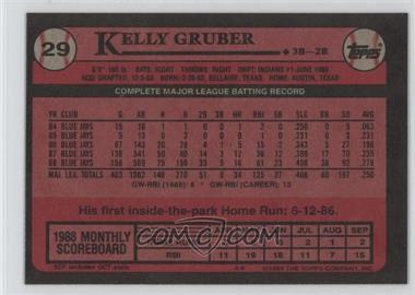 1989 Topps - [Base] - Blank Front #29 - Kelly Gruber