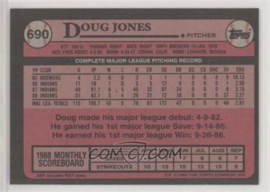 1989 Topps - [Base] - Blank Front #690 - Doug Jones