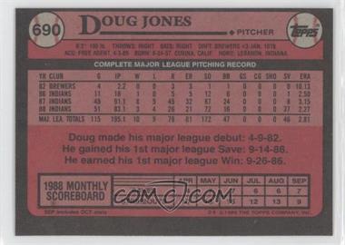 1989 Topps - [Base] - Blank Front #690 - Doug Jones