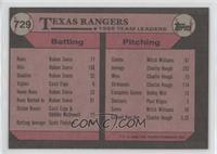 Team Leaders - Texas Rangers Team