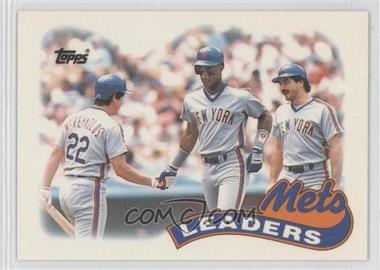 1989 Topps - [Base] - Collector's Edition (Tiffany) #291 - Team Leaders - New York Mets