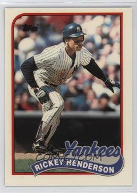 1989 Topps - [Base] - Collector's Edition (Tiffany) #380 - Rickey Henderson