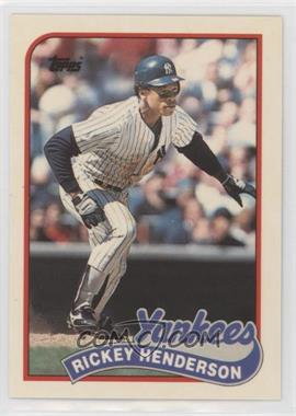 1989 Topps - [Base] - Collector's Edition (Tiffany) #380 - Rickey Henderson