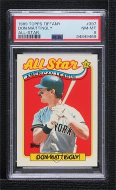 1989 Topps - [Base] - Collector's Edition (Tiffany) #397 - All Star - Don Mattingly [PSA 8 NM‑MT]