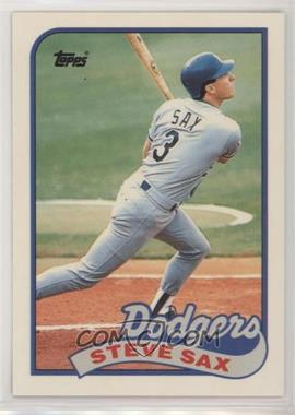 1989 Topps - [Base] - Collector's Edition (Tiffany) #40 - Steve Sax [Noted]