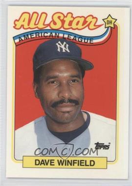 1989 Topps - [Base] - Collector's Edition (Tiffany) #407 - All Star - Dave Winfield