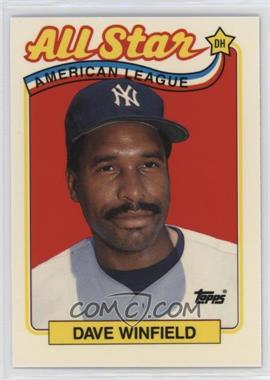 1989 Topps - [Base] - Collector's Edition (Tiffany) #407 - All Star - Dave Winfield