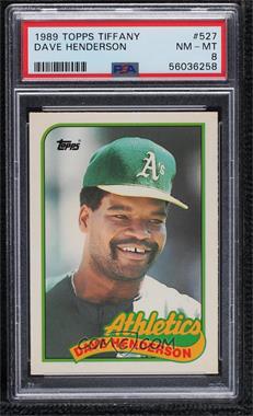 1989 Topps - [Base] - Collector's Edition (Tiffany) #527 - Dave Henderson [PSA 8 NM‑MT]