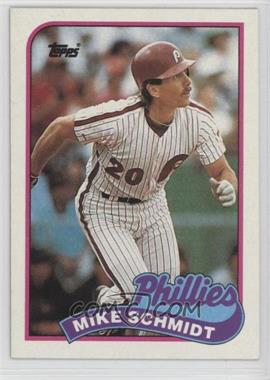 1989 Topps - [Base] - Wrong Back #408.wb - Mike Schmidt (Greg Walker Back)