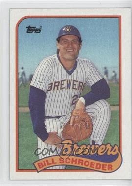 1989 Topps - [Base] - Wrong Back #425.wb - Bill Schroeder (Jay Howell Back)