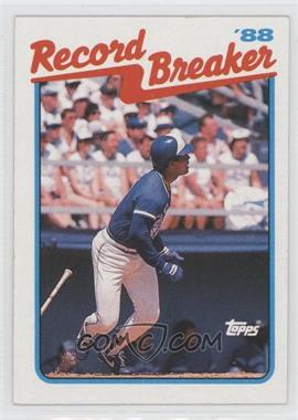 1989 Topps - [Base] #1 - Record Breaker - George Bell