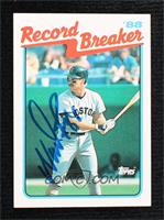 Record Breaker - Wade Boggs [JSA Certified COA Sticker]