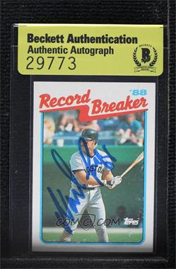 1989 Topps - [Base] #2 - Record Breaker - Wade Boggs [BAS Authentic]