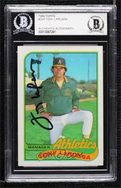 1989 Topps - [Base] #224 - Team Checklist - Tony LaRussa [BAS BGS Authentic]