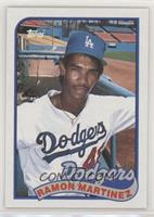 Ramon Martinez (Dodgers Banner is Blue)