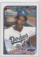 Ramon Martinez (Dodgers Banner is Blue)