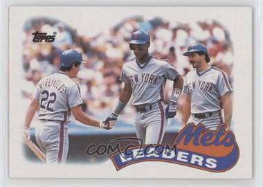 1989 Topps - [Base] #291 - Team Leaders - New York Mets