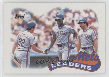 1989 Topps - [Base] #291 - Team Leaders - New York Mets