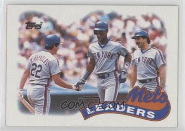 1989 Topps - [Base] #291 - Team Leaders - New York Mets