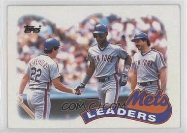 1989 Topps - [Base] #291 - Team Leaders - New York Mets [Good to VG‑EX]