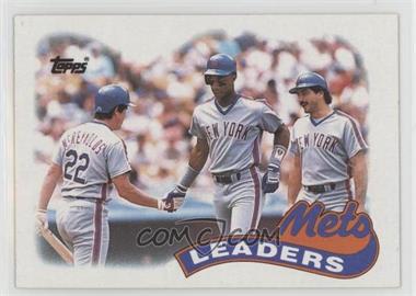 1989 Topps - [Base] #291 - Team Leaders - New York Mets