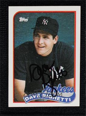 1989 Topps - [Base] #335 - Dave Righetti [BAS Beckett Auth Sticker]