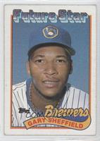 Future Star - Gary Sheffield (small gap between hat and Future Stars header)